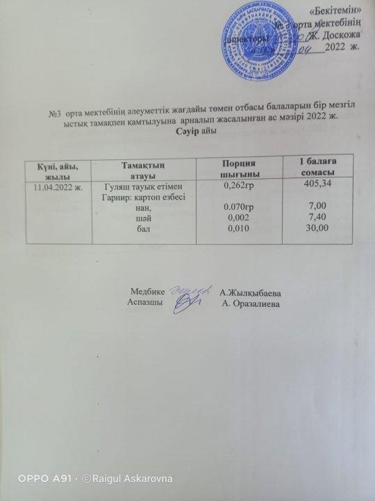 ас мәзірі