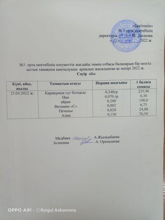 ас мәзірі
