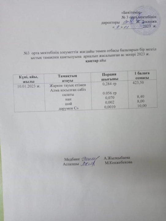 Ас мәзірі