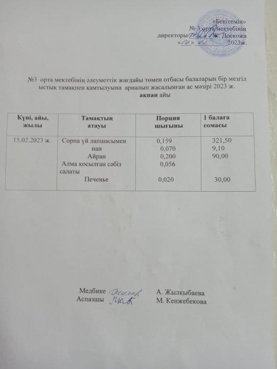 Ас мәзірі
