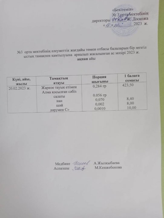 Ас мәзірі